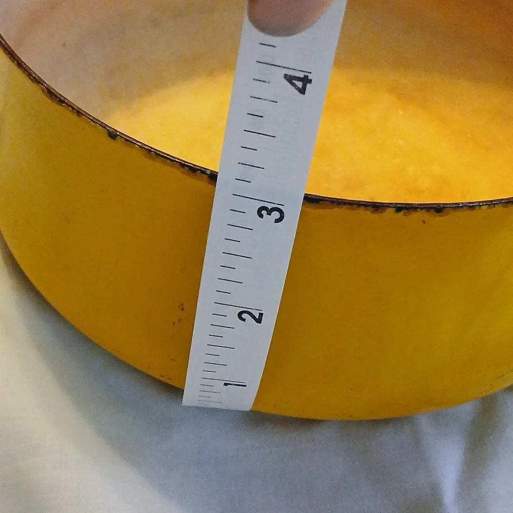 Dansk 7 in yellow Enamel pot Kobenstyle - Picture 5 of 7